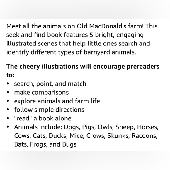 New Old MacDonald Seek and Find Book - Picture 7 of 9